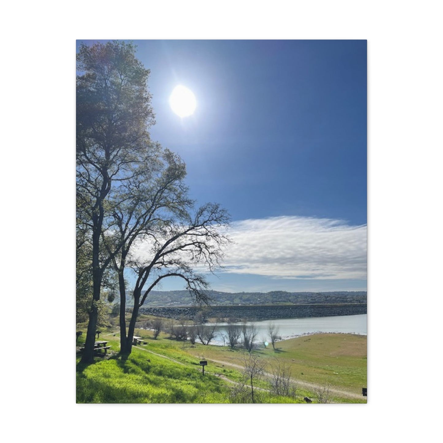 Tranquil Lake Overlook | Canvas Print Gallery Wrap