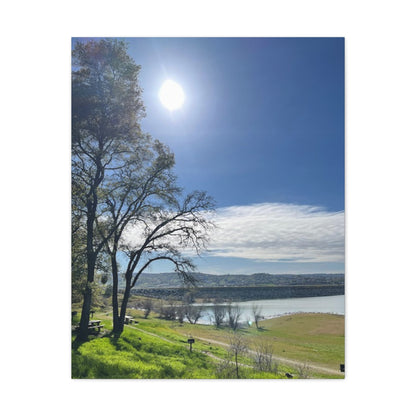 Tranquil Lake Overlook | Canvas Print Gallery Wrap