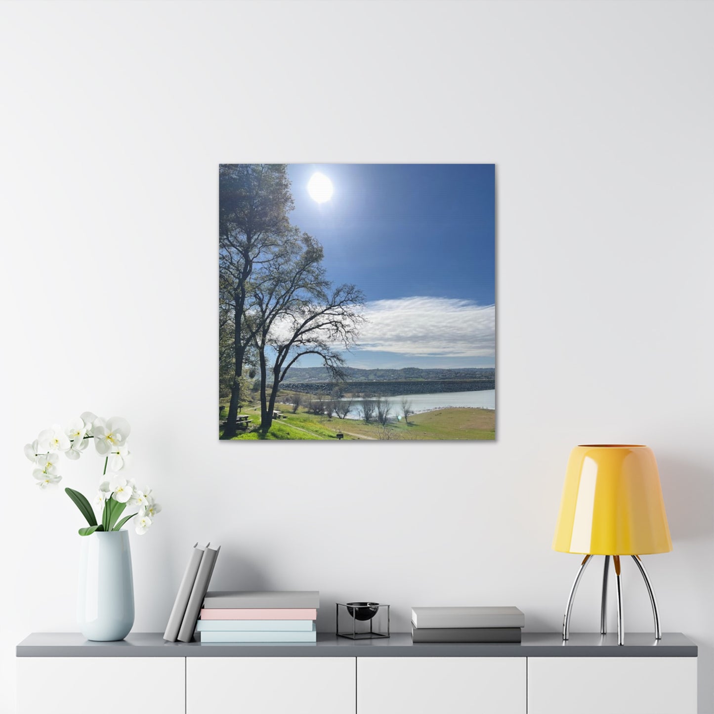 Tranquil Lake Overlook | Canvas Print Gallery Wrap
