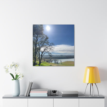 Tranquil Lake Overlook | Canvas Print Gallery Wrap