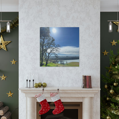 Tranquil Lake Overlook | Canvas Print Gallery Wrap