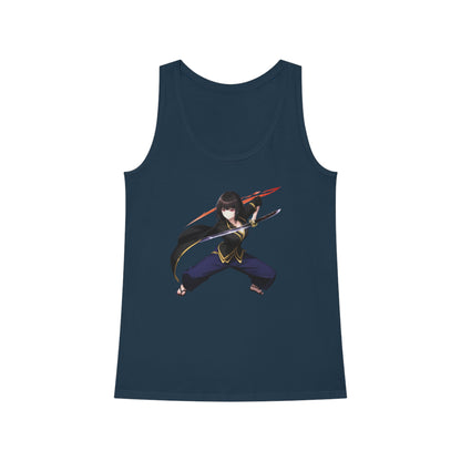 Anime Sword Warrior Girl | Cool Summer Tank Top | Festivals Workout Beach Streetwear