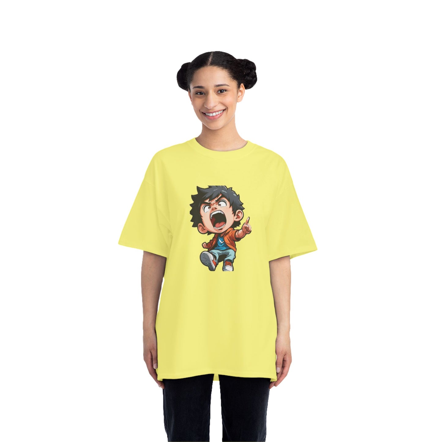 Mood of the Day Anime T-Shirt, Japanese Anime Style Boy Cool Graphic Tee Pop Art Manga Shirt Streetwear Casual T Shirt Unique Design