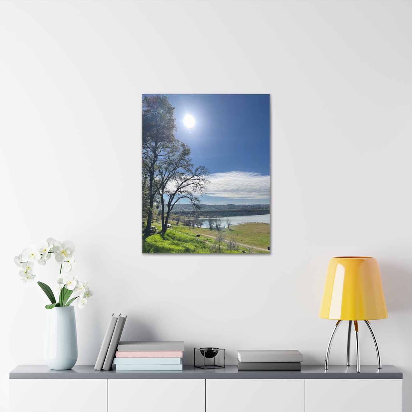 Tranquil Lake Overlook | Canvas Print Gallery Wrap