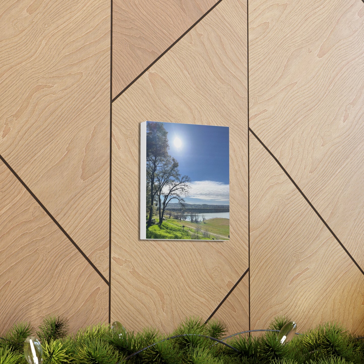 Tranquil Lake Overlook | Canvas Print Gallery Wrap