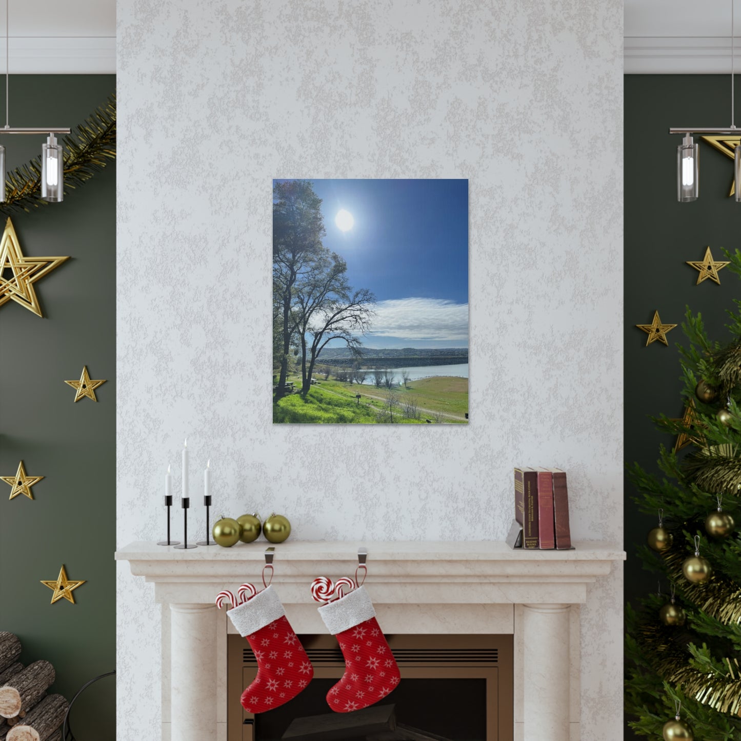 Tranquil Lake Overlook | Canvas Print Gallery Wrap