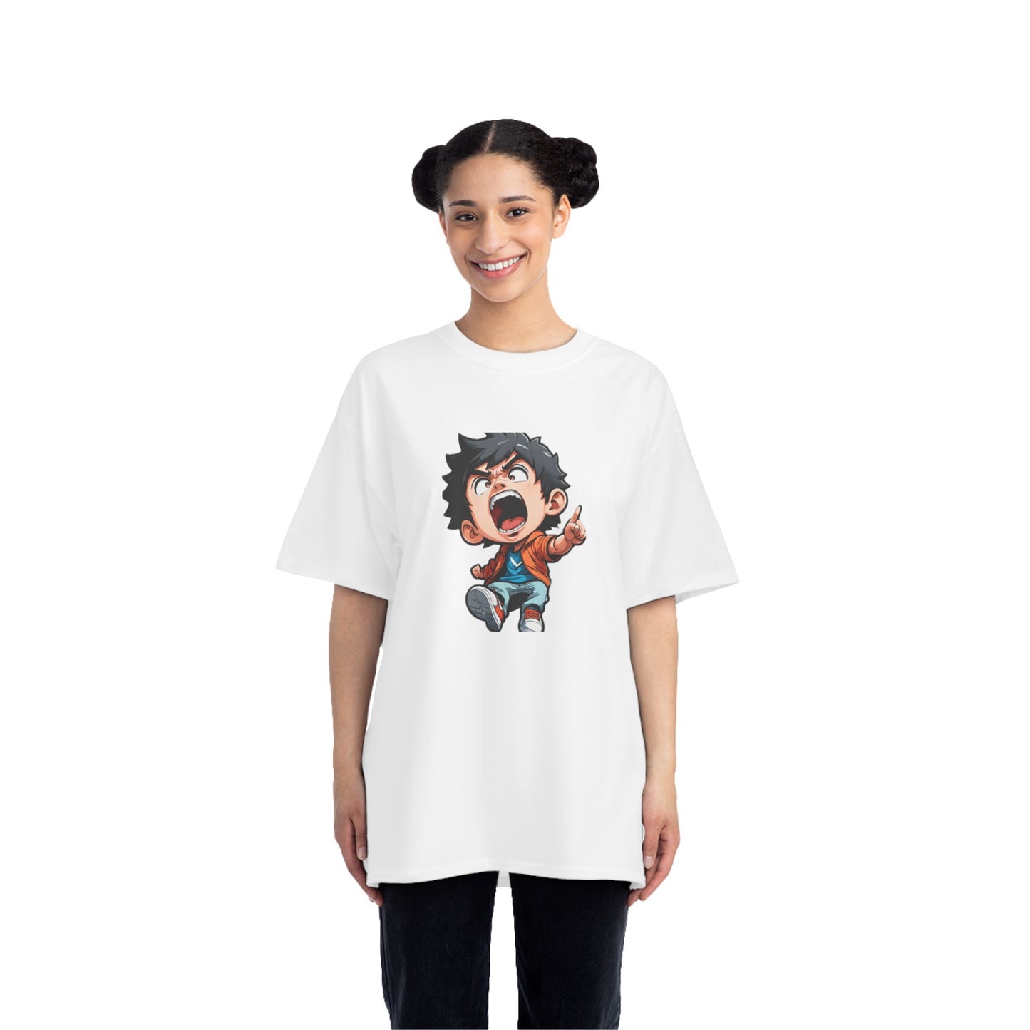 Mood of the Day Anime T-Shirt, Japanese Anime Style Boy Cool Graphic Tee Pop Art Manga Shirt Streetwear Casual T Shirt Unique Design
