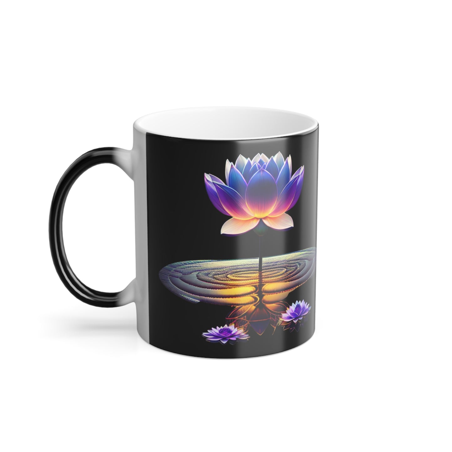Serene Lotus Flower Color Morphing Mug | Magical World Mug | Magic Gift Mug