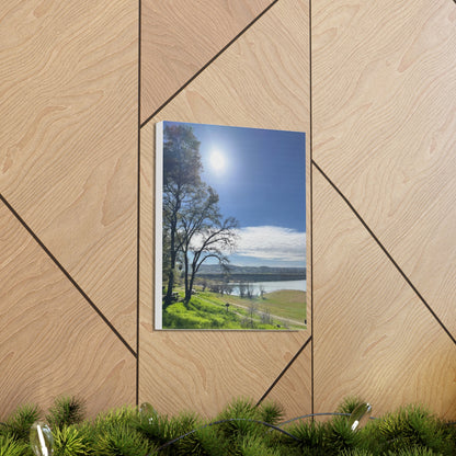 Tranquil Lake Overlook | Canvas Print Gallery Wrap