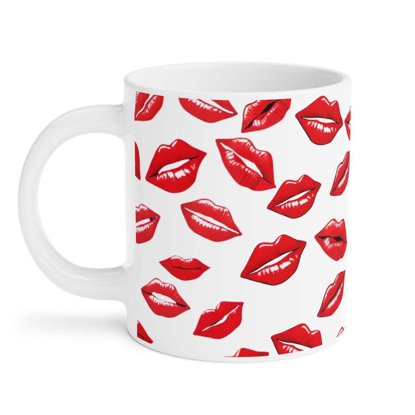 Lipstick Kisses for Your Morning Bliss Mugs (11oz\15oz\20oz) Lipstick Mug Gift for Her Girlfriend Wife Mothers Office Coworker All Occasions