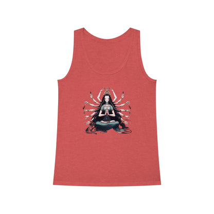 Goddess of Compassion Meditation Tank Top| Hip Cool Summer Casual Hangout Top | Workout Beach Streetwear
