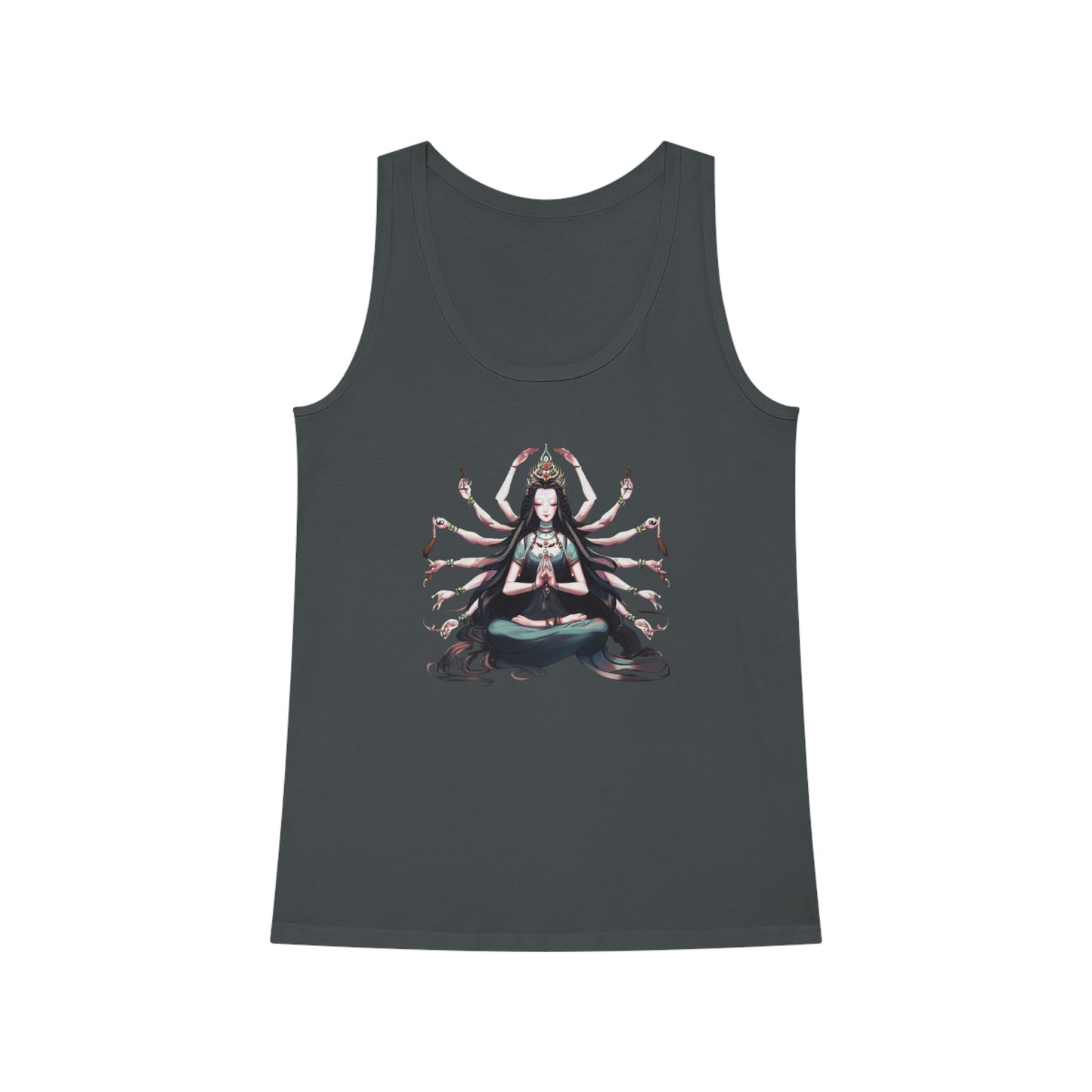 Goddess of Compassion Meditation Tank Top| Hip Cool Summer Casual Hangout Top | Workout Beach Streetwear