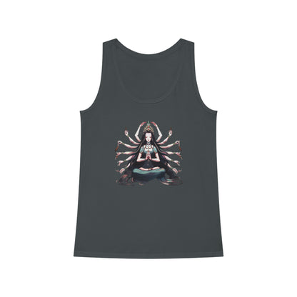 Goddess of Compassion Meditation Tank Top| Hip Cool Summer Casual Hangout Top | Workout Beach Streetwear