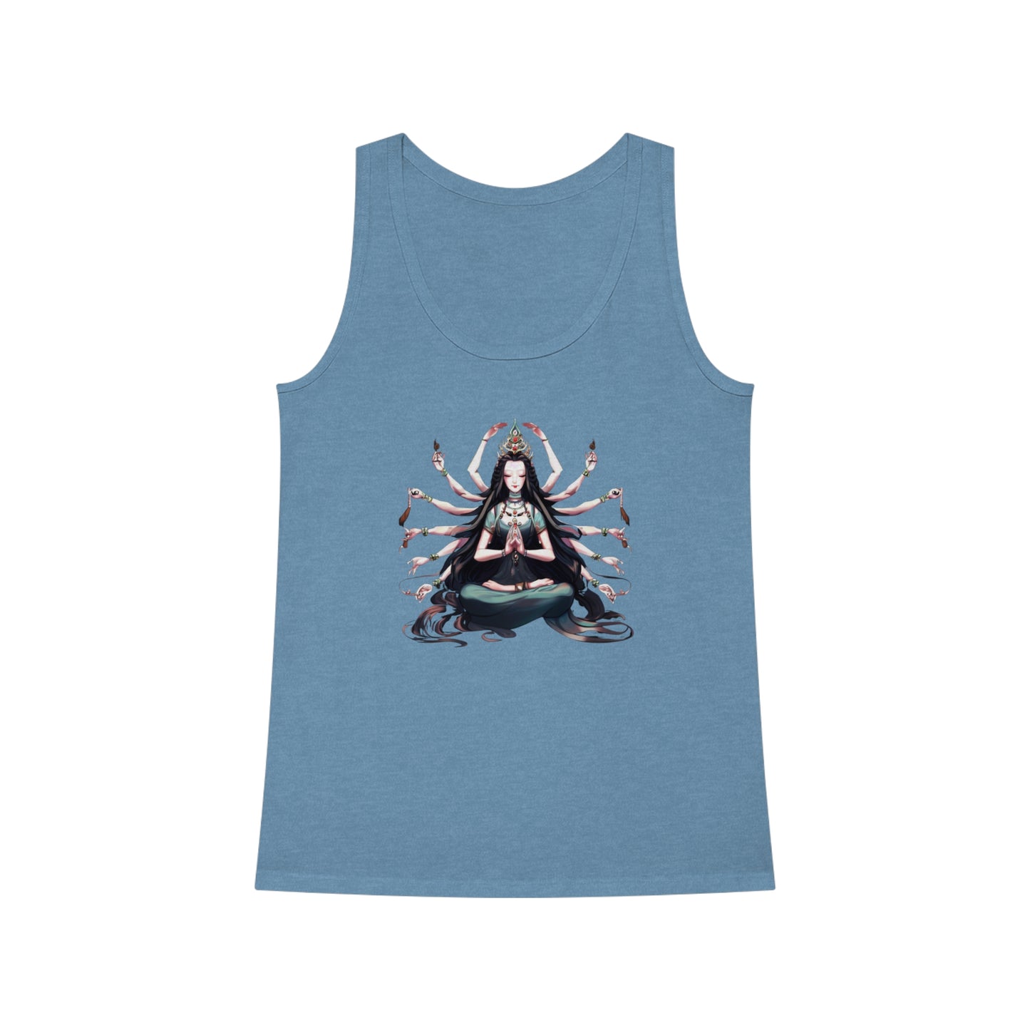 Goddess of Compassion Meditation Tank Top| Hip Cool Summer Casual Hangout Top | Workout Beach Streetwear