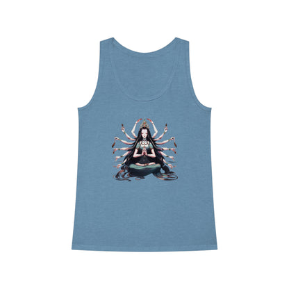 Goddess of Compassion Meditation Tank Top| Hip Cool Summer Casual Hangout Top | Workout Beach Streetwear