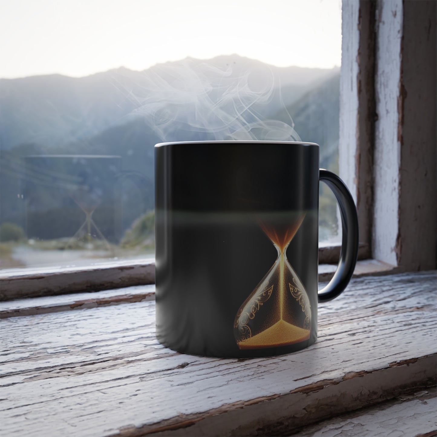 Time for Self-Love Hourglass Color Morphing Mug, 11oz / Gift Mug