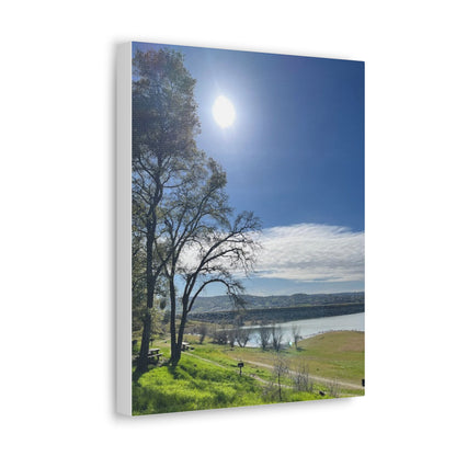 Tranquil Lake Overlook | Canvas Print Gallery Wrap