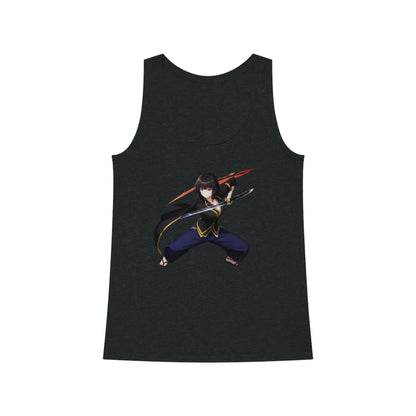 Anime Sword Warrior Girl | Cool Summer Tank Top | Festivals Workout Beach Streetwear