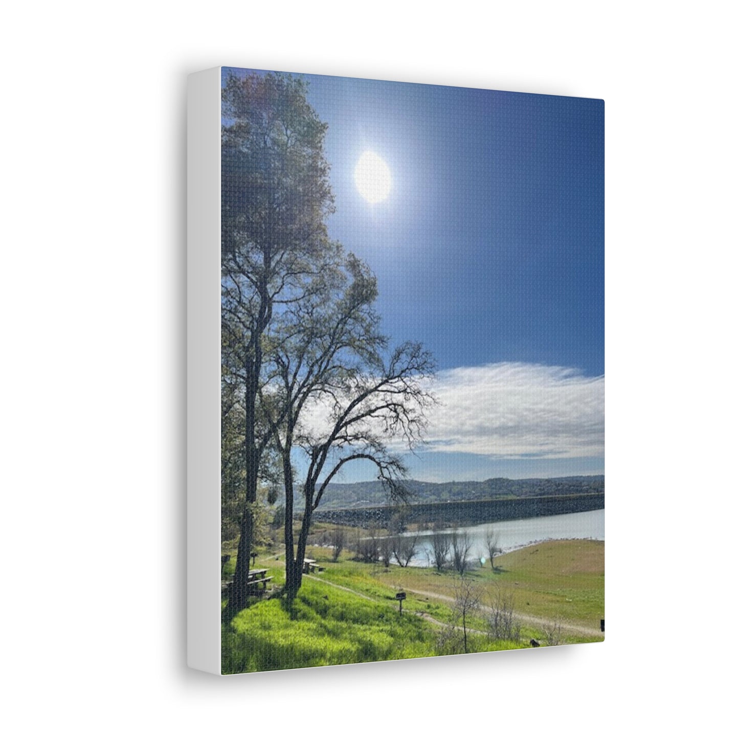 Tranquil Lake Overlook | Canvas Print Gallery Wrap