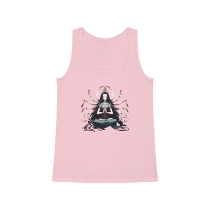 Goddess of Compassion Meditation Tank Top| Hip Cool Summer Casual Hangout Top | Workout Beach Streetwear