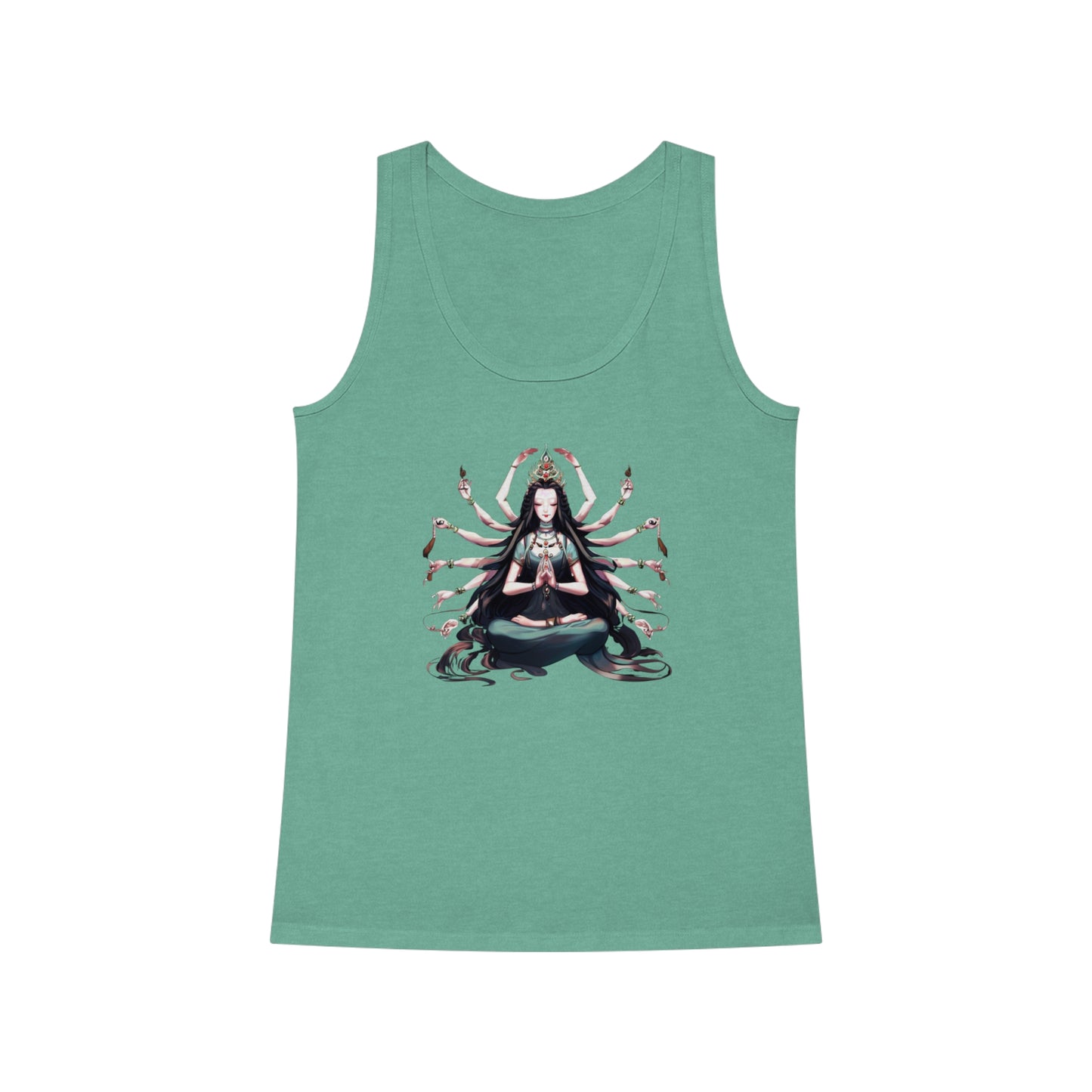 Goddess of Compassion Meditation Tank Top| Hip Cool Summer Casual Hangout Top | Workout Beach Streetwear