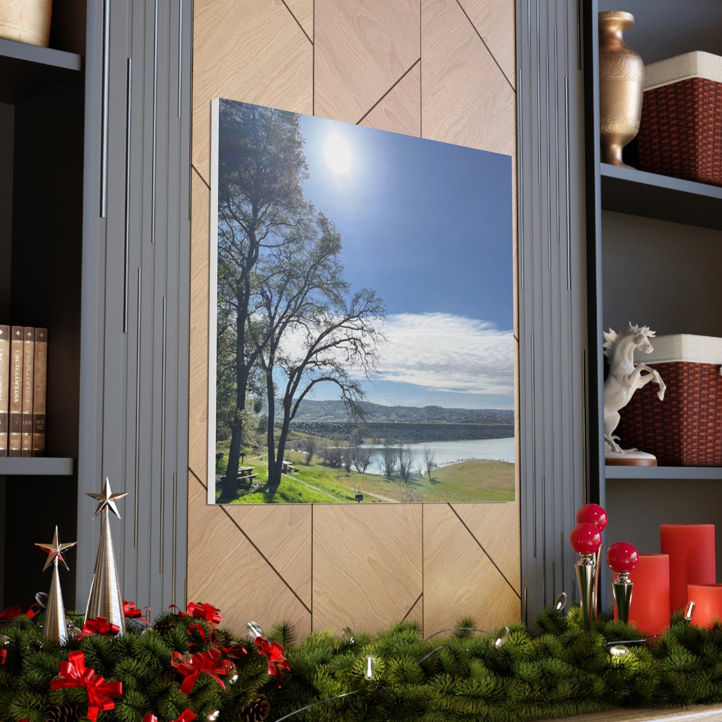 Tranquil Lake Overlook | Canvas Print Gallery Wrap