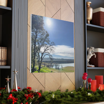 Tranquil Lake Overlook | Canvas Print Gallery Wrap