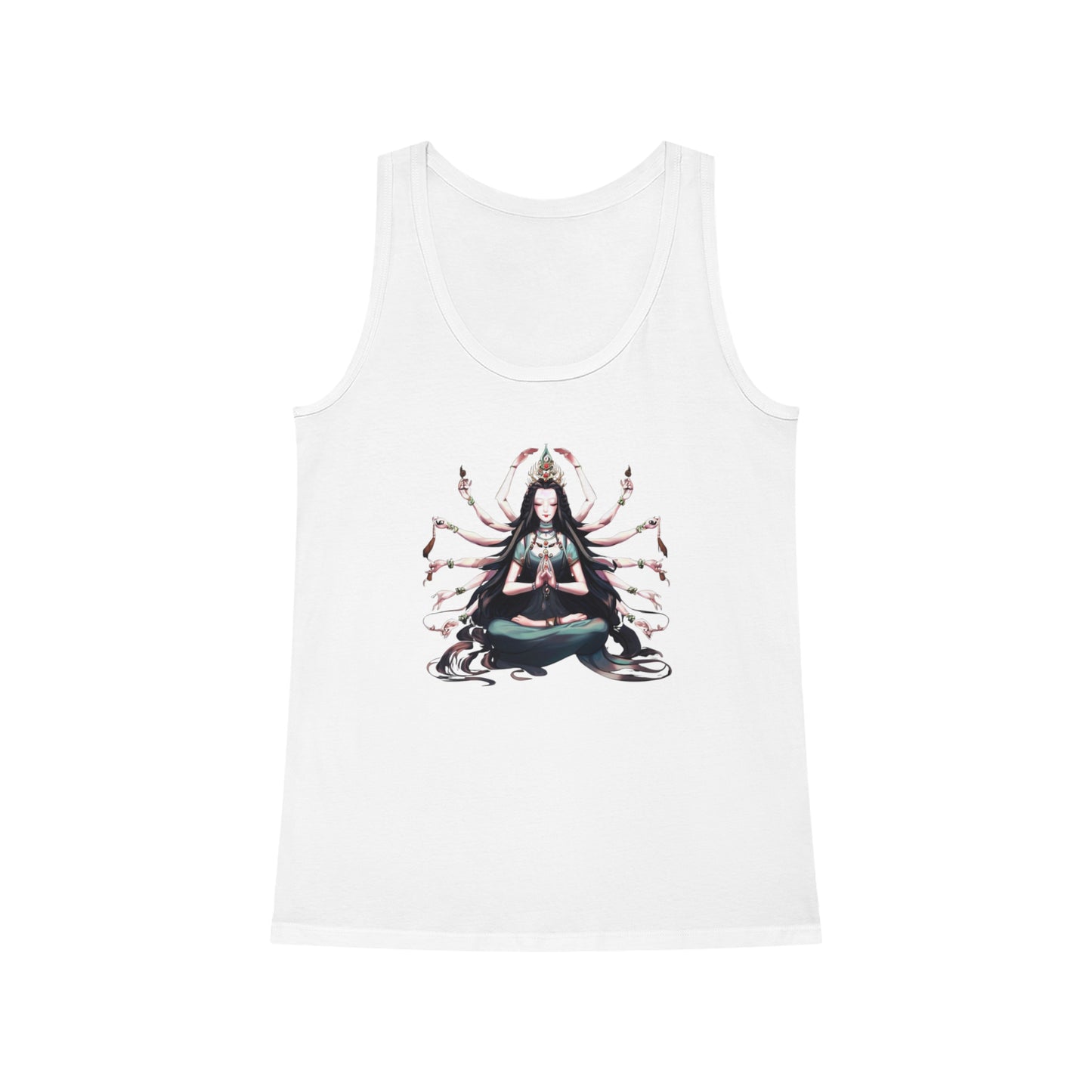 Goddess of Compassion Meditation Tank Top| Hip Cool Summer Casual Hangout Top | Workout Beach Streetwear