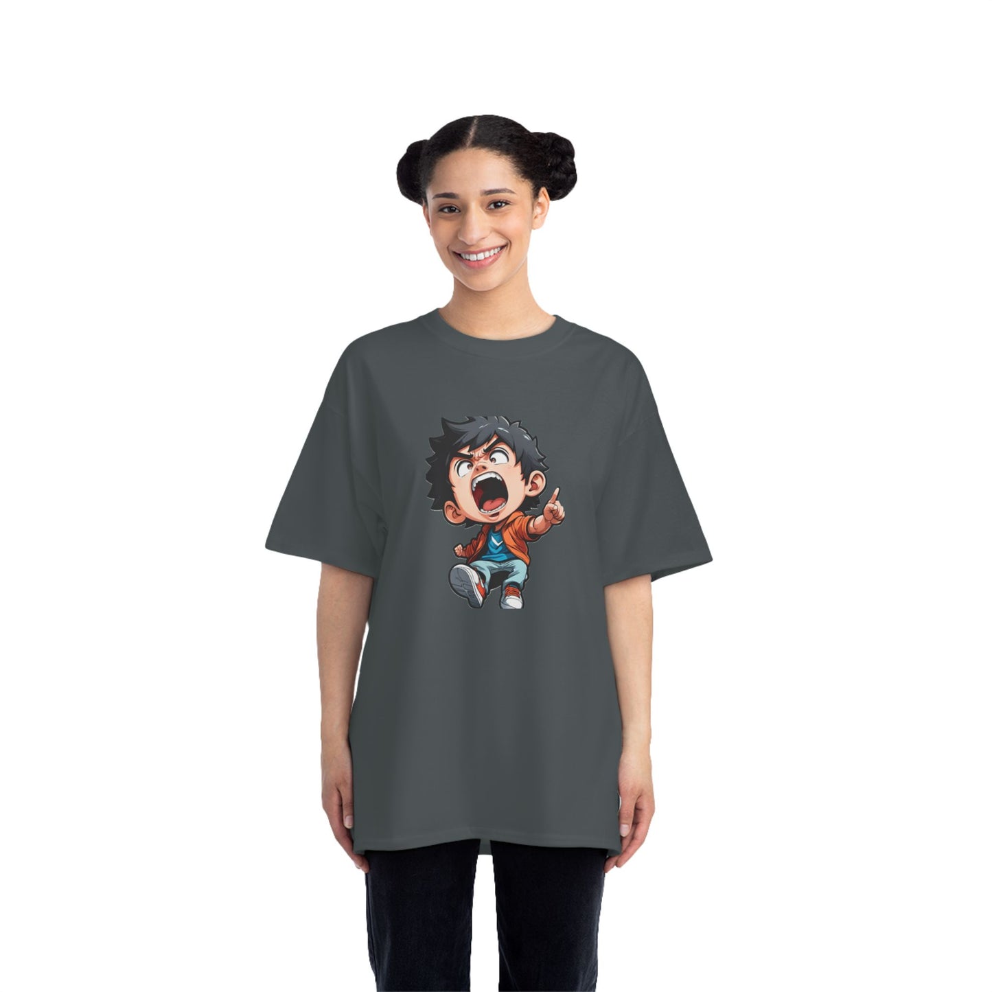 Mood of the Day Anime T-Shirt, Japanese Anime Style Boy Cool Graphic Tee Pop Art Manga Shirt Streetwear Casual T Shirt Unique Design