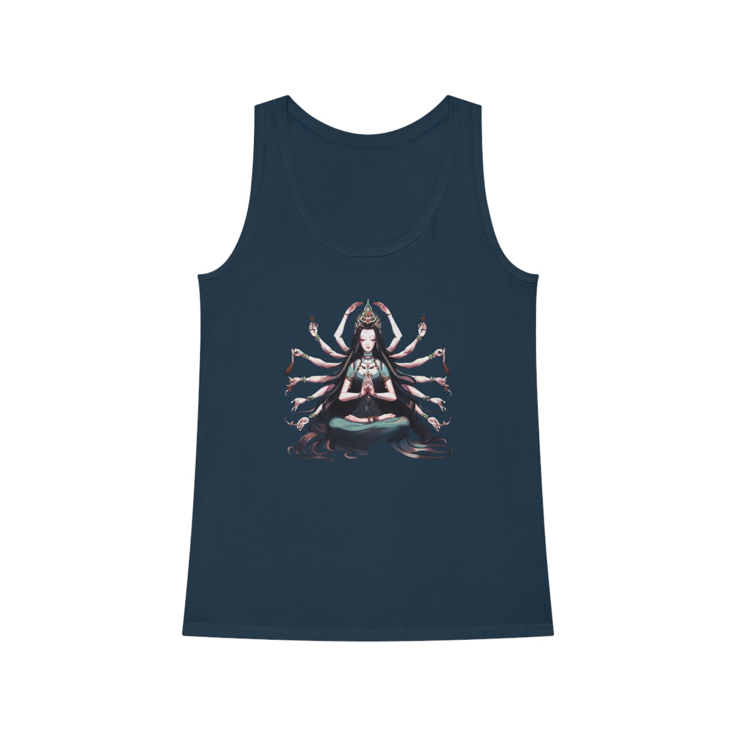 Goddess of Compassion Meditation Tank Top| Hip Cool Summer Casual Hangout Top | Workout Beach Streetwear