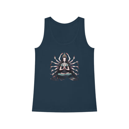 Goddess of Compassion Meditation Tank Top| Hip Cool Summer Casual Hangout Top | Workout Beach Streetwear