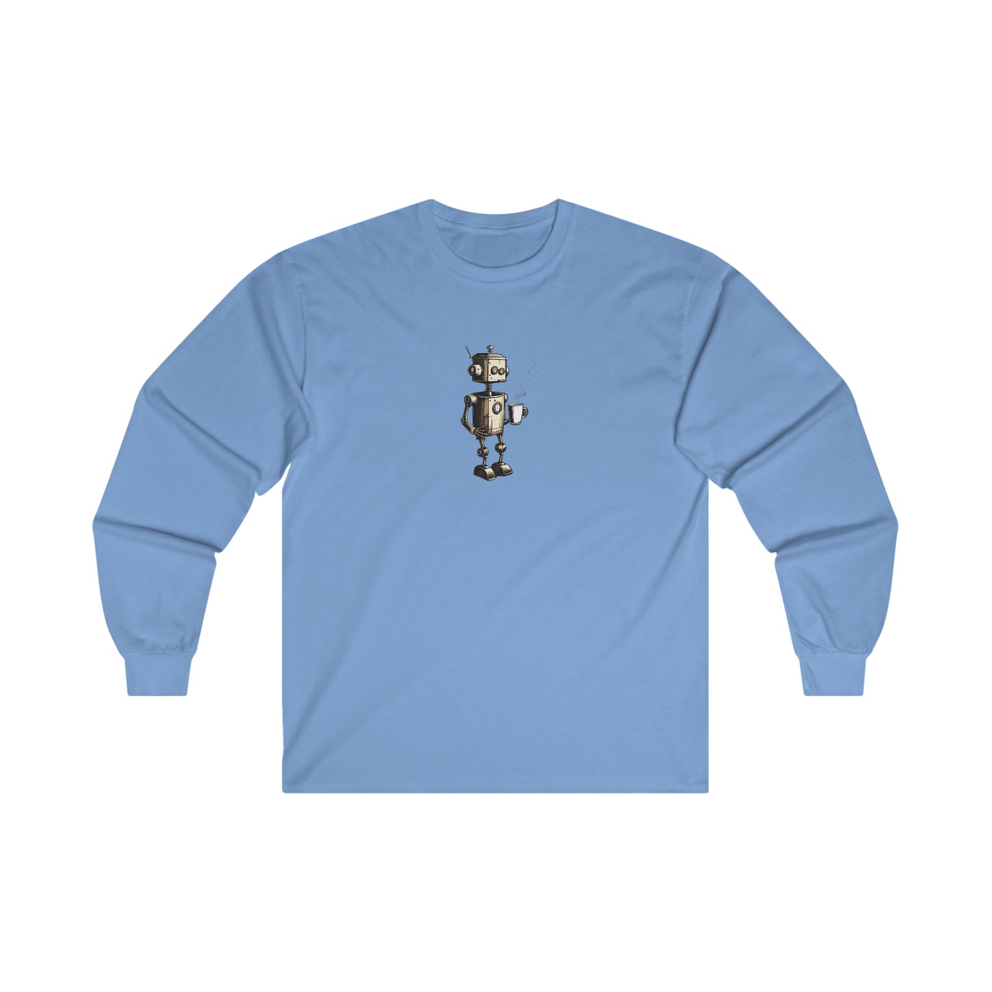 Caffeine Fuel Cotton Long Sleeve Tee | Coffee, Caffeine Lovers | Casual Hangout Streetwear T-Shirts | Gift Shirt