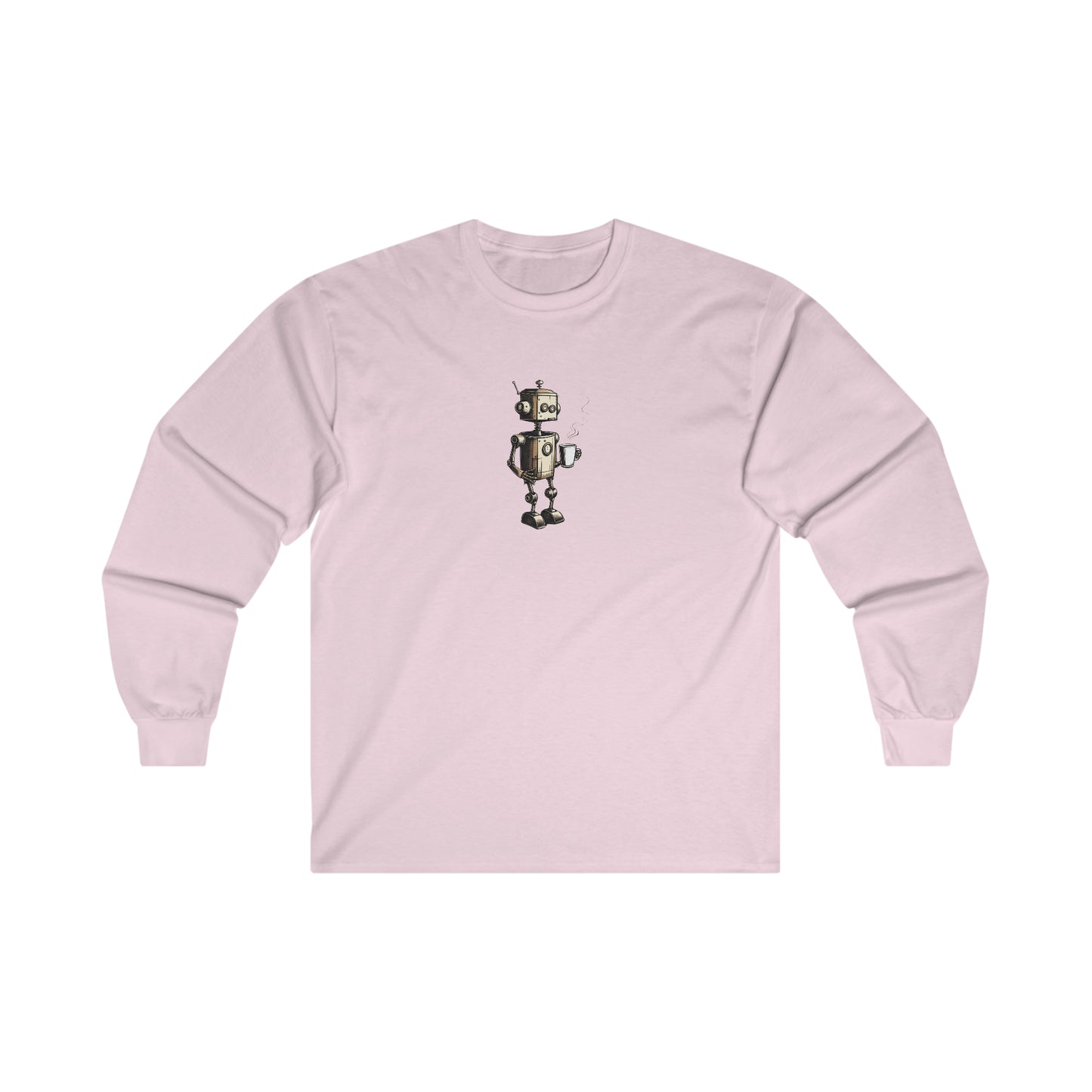 Caffeine Fuel Cotton Long Sleeve Tee | Coffee, Caffeine Lovers | Casual Hangout Streetwear T-Shirts | Gift Shirt