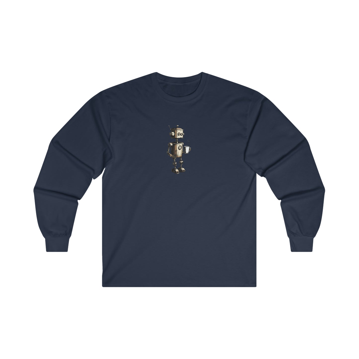 Caffeine Fuel Cotton Long Sleeve Tee | Coffee, Caffeine Lovers | Casual Hangout Streetwear T-Shirts | Gift Shirt