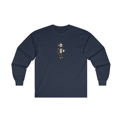 Caffeine Fuel Cotton Long Sleeve Tee | Coffee, Caffeine Lovers | Casual Hangout Streetwear T-Shirts | Gift Shirt