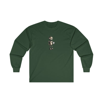 Caffeine Fuel Cotton Long Sleeve Tee | Coffee, Caffeine Lovers | Casual Hangout Streetwear T-Shirts | Gift Shirt