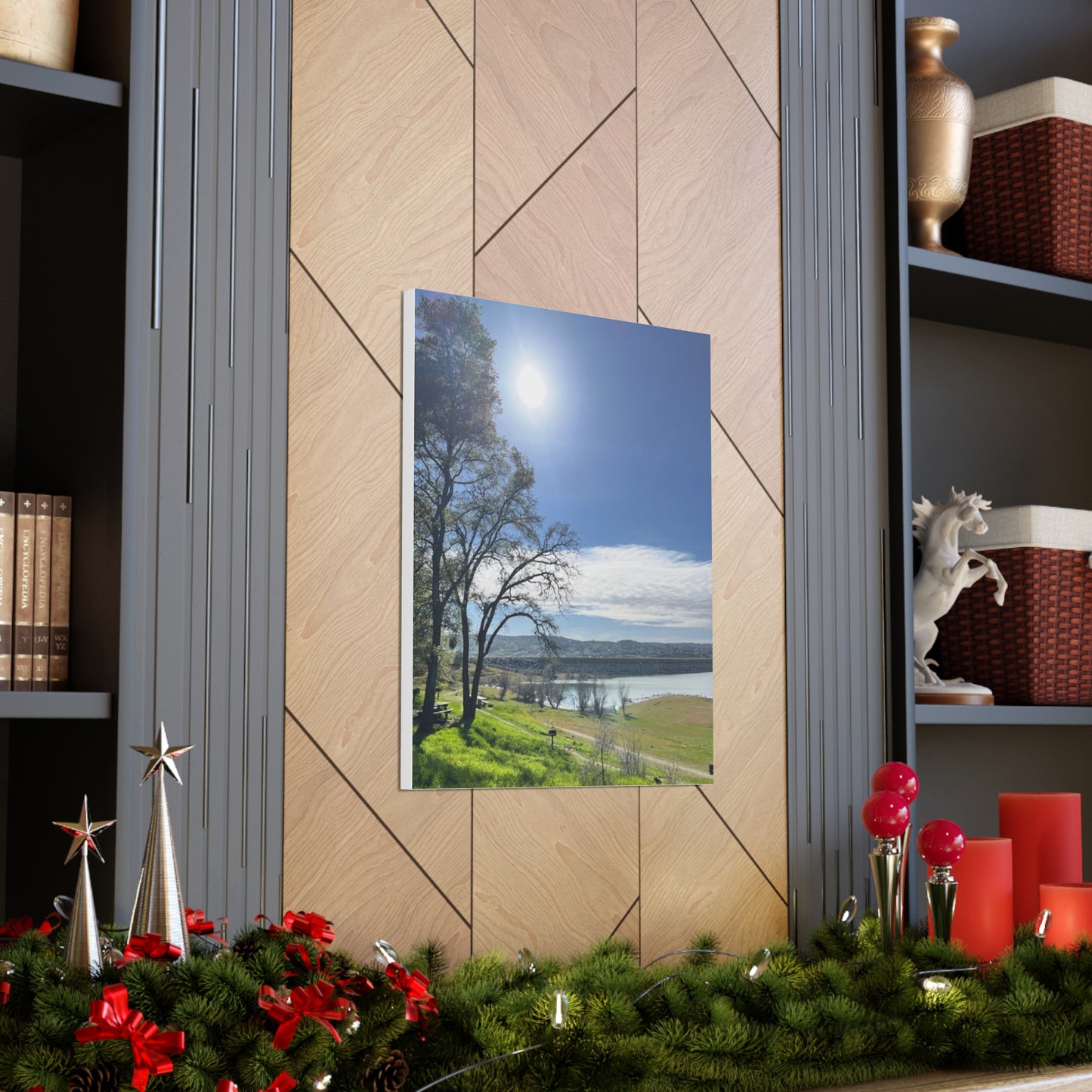 Tranquil Lake Overlook | Canvas Print Gallery Wrap