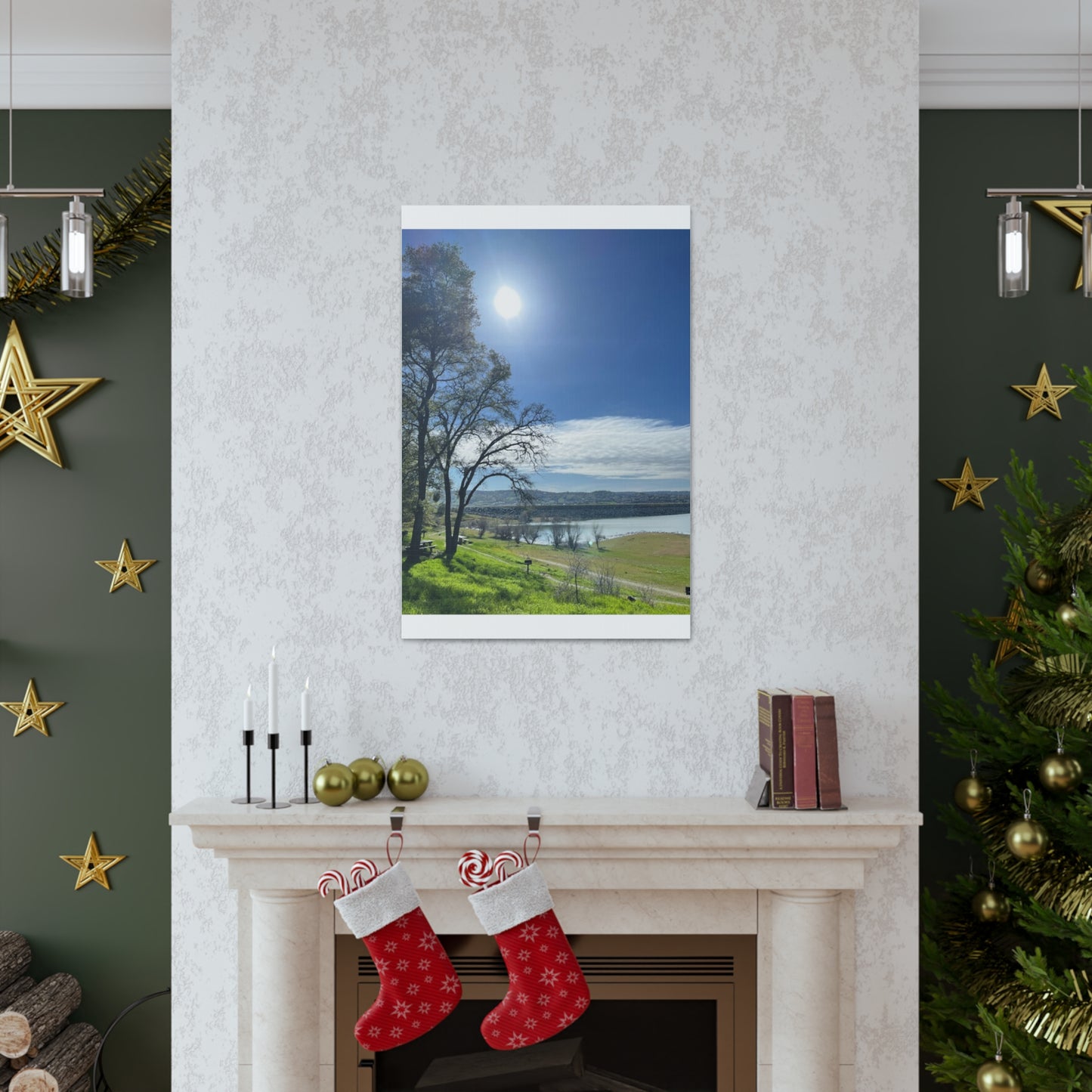 Tranquil Lake Overlook | Canvas Print Gallery Wrap