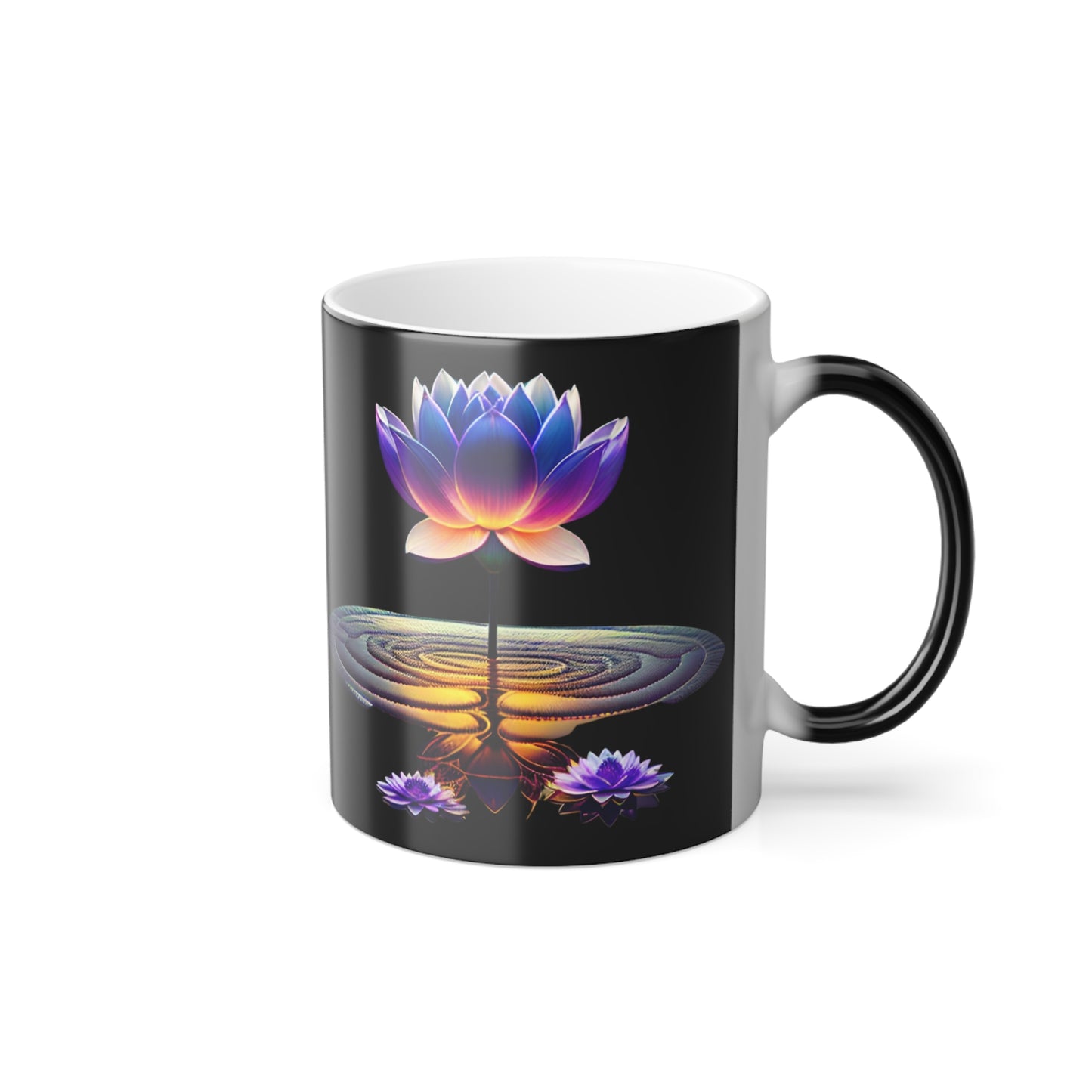 Serene Lotus Flower Color Morphing Mug | Magical World Mug | Magic Gift Mug