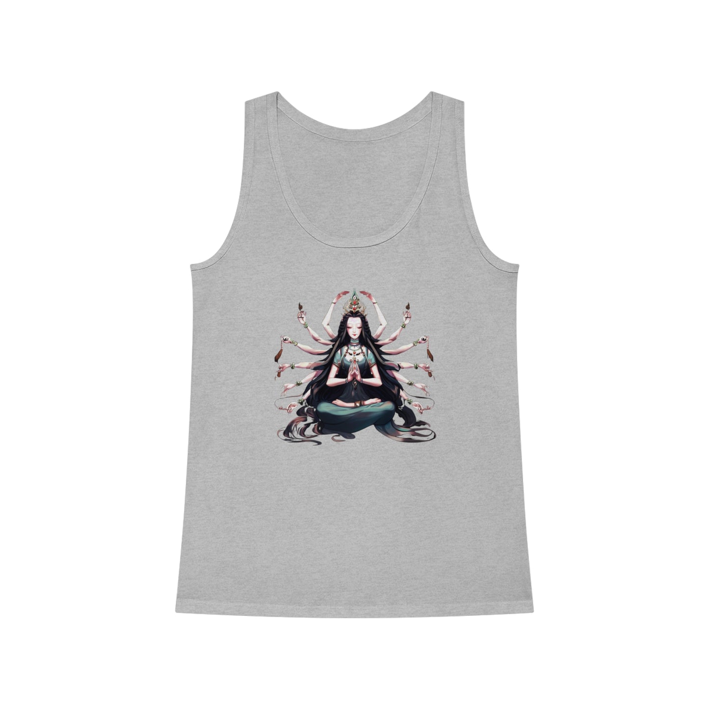 Goddess of Compassion Meditation Tank Top| Hip Cool Summer Casual Hangout Top | Workout Beach Streetwear