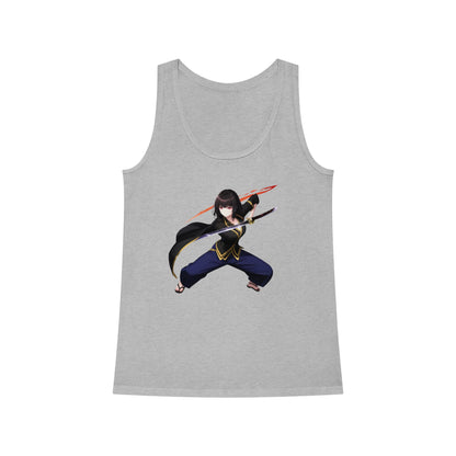 Anime Sword Warrior Girl | Cool Summer Tank Top | Festivals Workout Beach Streetwear