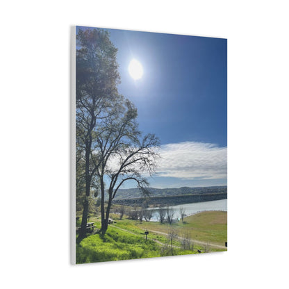 Tranquil Lake Overlook | Canvas Print Gallery Wrap