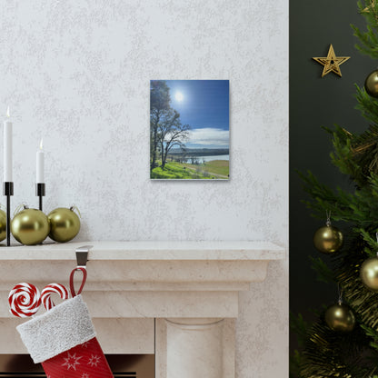 Tranquil Lake Overlook | Canvas Print Gallery Wrap