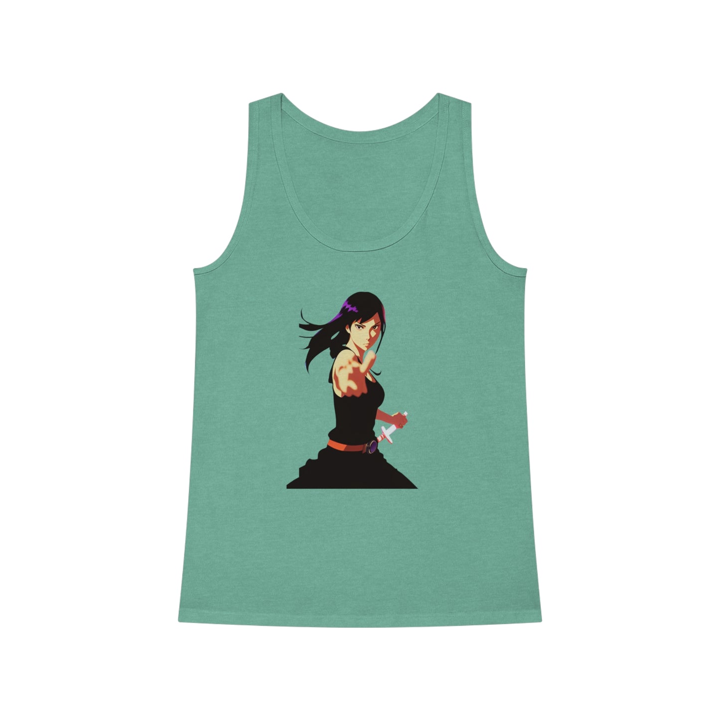 Anime Inner Warrior Girl | Cool Summer Tank Top | Festivals Workout Beach Streetwear