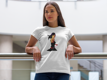 Anime Inner Warrior Girl Tee | Hip Cool Summer Casual Hangout T-Shirt | Workout Beach Tee