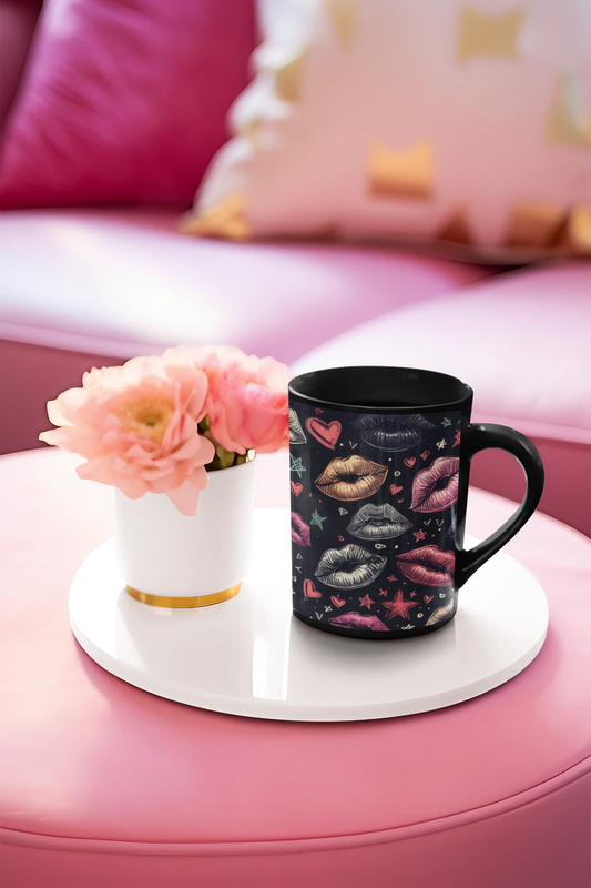 Lipstick Approved, No Smudges Required Mug! Lipstick Mug Gift for Her Girlfriend Wife Mothers Office Coworker Holidays Stocking Stuffers