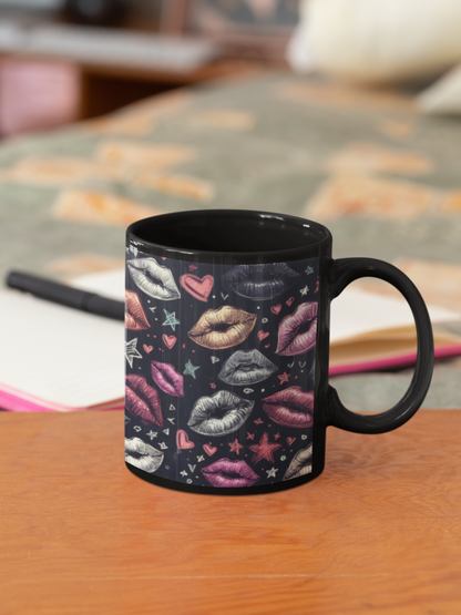 Lipstick Approved, No Smudges Required Mug! Lipstick Mug Gift for Her Girlfriend Wife Mothers Office Coworker Holidays Stocking Stuffers