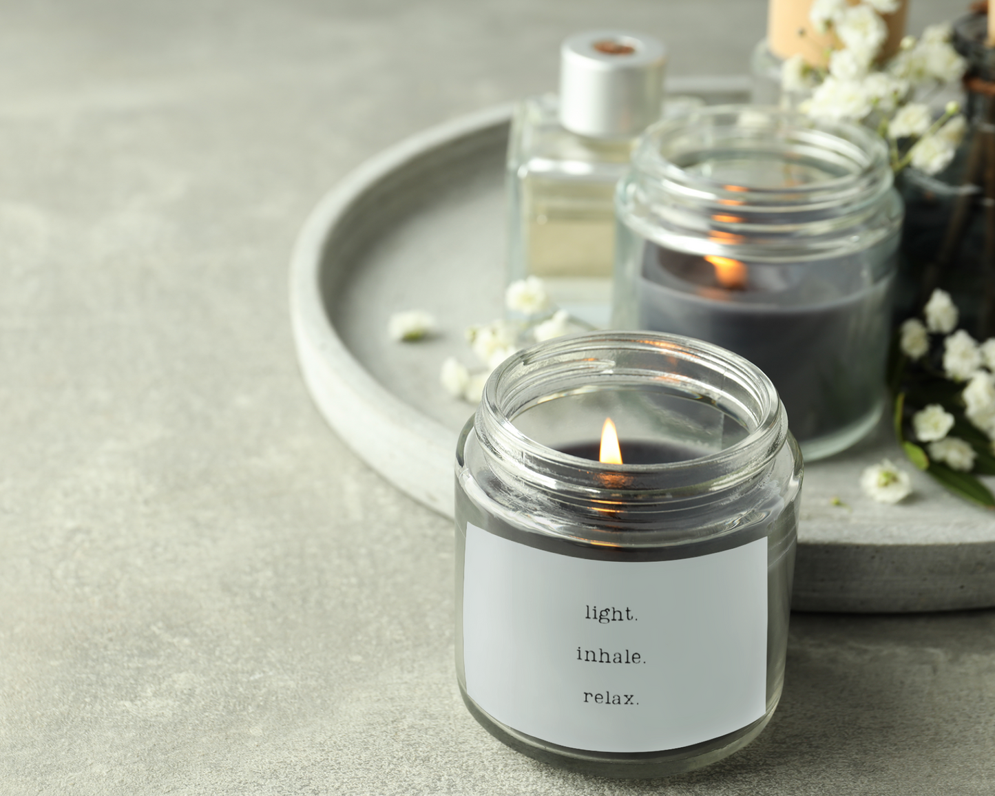 Relaxing Scented Soy Candle, 9oz | Essential Oils Candle